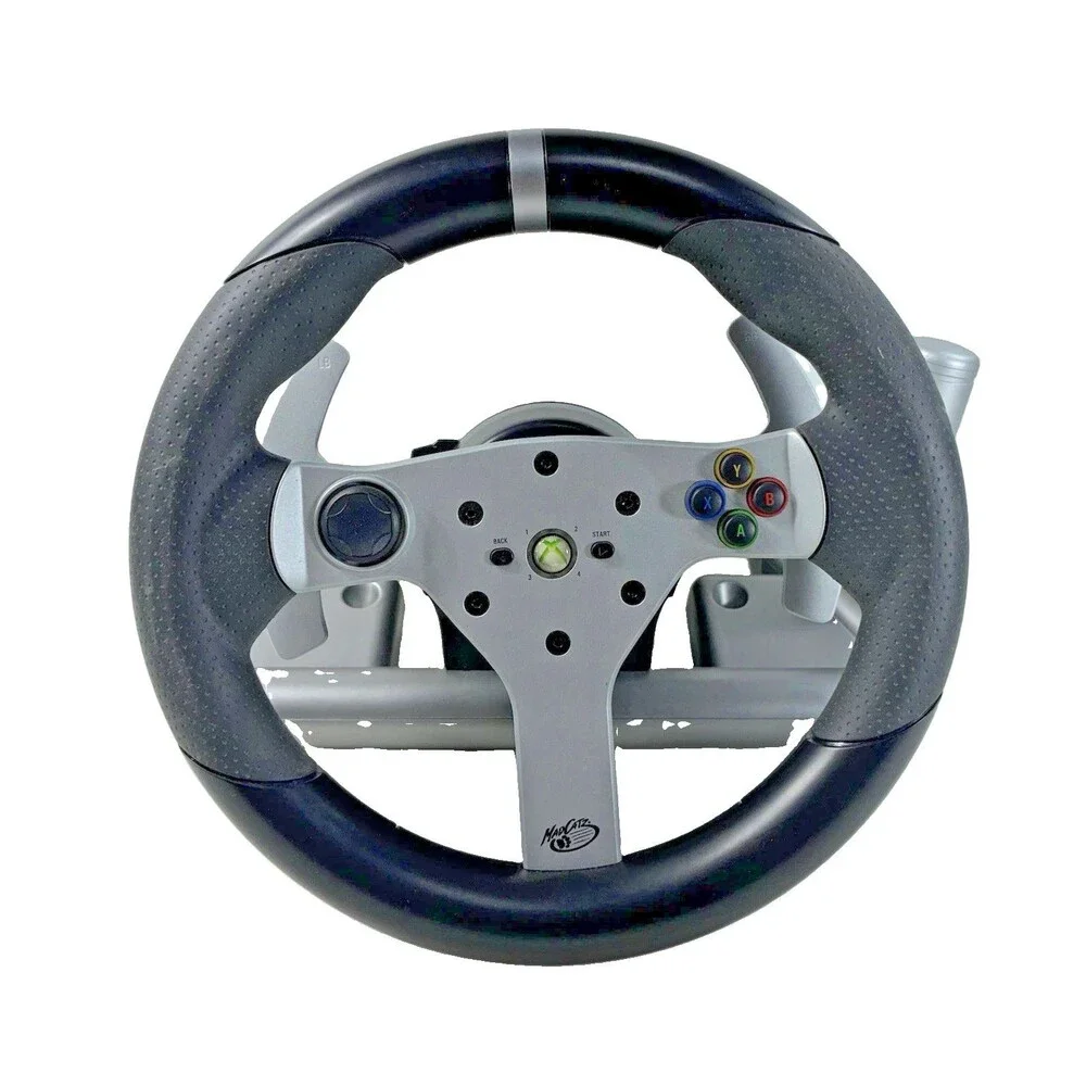 Mad Catz Wireless Force Feedback Racing Wheel & Pedals in Original Box Tested